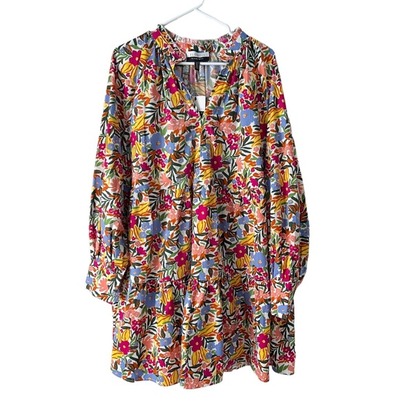 Eloquii Elements Tiered Floral Print Easy Dress NWT - Picture 2 of 6